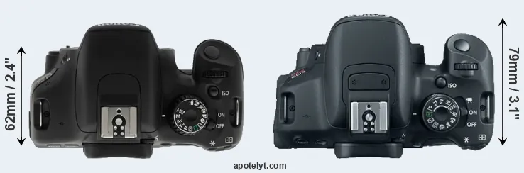 Compare T2i versus T5i top