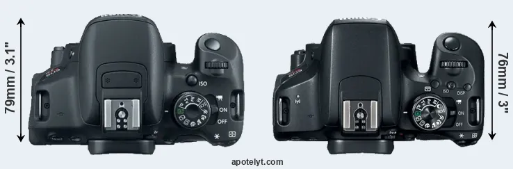 Compare T5i versus T7i top