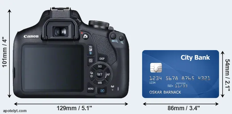 T7 and credit card rear side