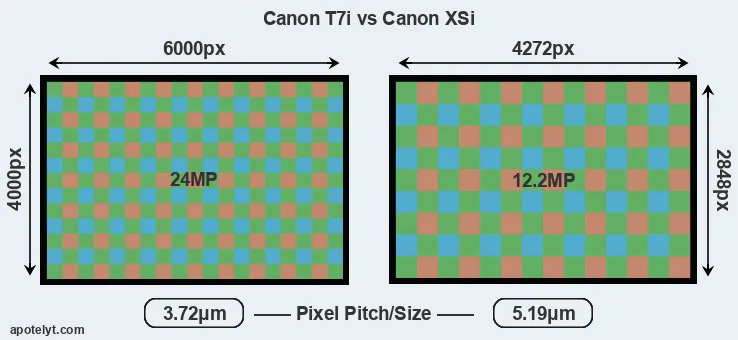 T7i versus XSi MP