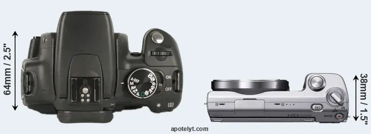 Compare XT versus NEX-5 top
