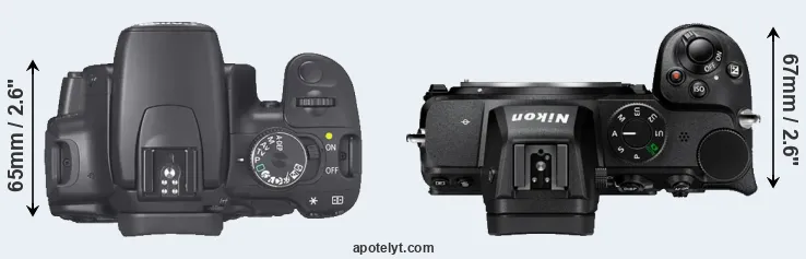 Compare XTi versus Z5 top