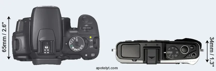 Compare XTi versus E-P3 top
