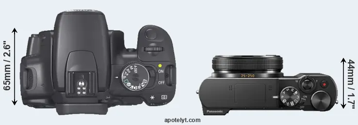 Compare XTi versus ZS100 top