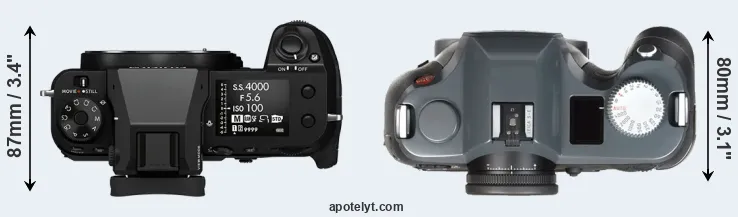 Compare GFX 50S II versus S-E Typ 006 top