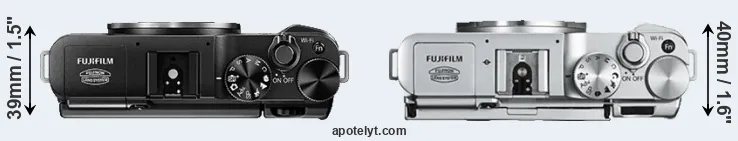 Compare X-A1 versus X-A2 top