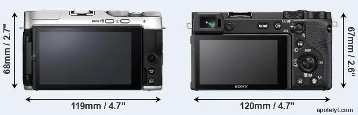 Comparison X-A7 or A6600 rear