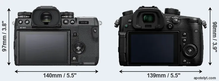 Comparison X-H1 or GH5 rear