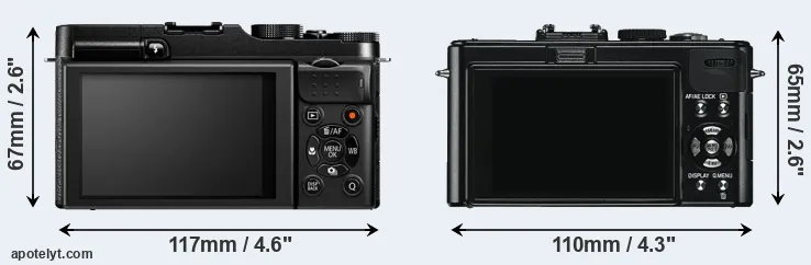 Comparison X-M1 or D-LUX 5 rear