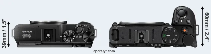 Compare X-M1 versus Z30 top