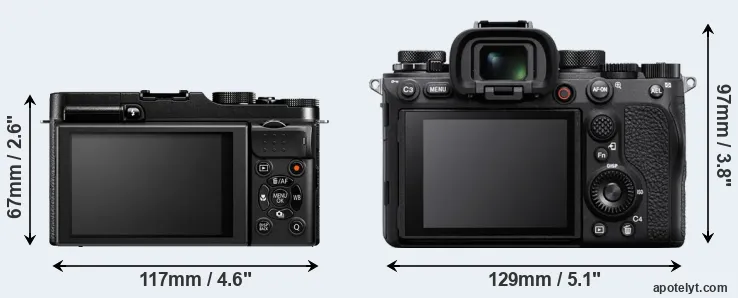 Comparison X-M1 or A1 rear