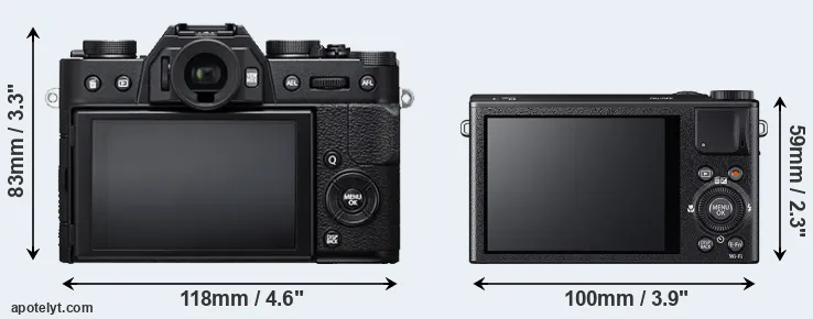 Comparison X-T20 or XQ2 rear
