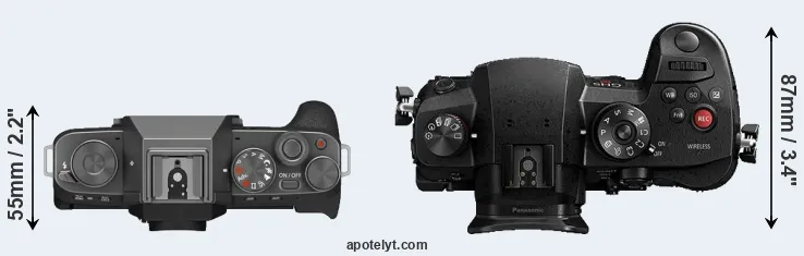 Compare X-T200 versus GH5s top