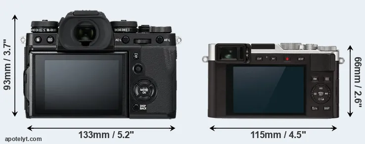 Comparison X-T3 or D-LUX 7 rear