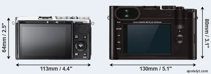 Comparison X70 or Q Typ 116 rear