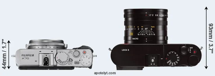 Compare X70 versus Q Typ 116 top