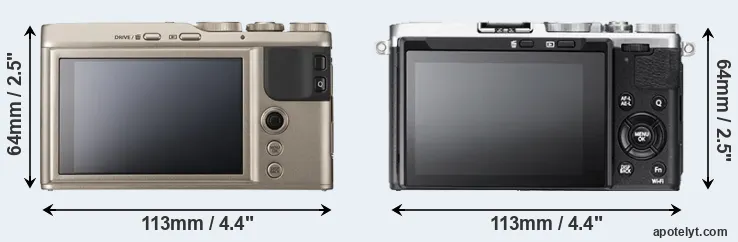 Comparison XF10 or X70 rear