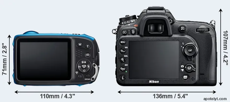 Comparison XP140 or D7100 rear