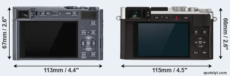 Comparison C-LUX or D-LUX 7 rear