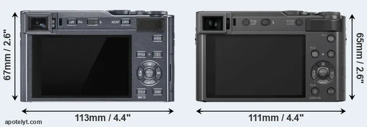 Comparison C-LUX or ZS200 rear