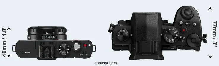 Compare D-LUX 6 versus G90 top