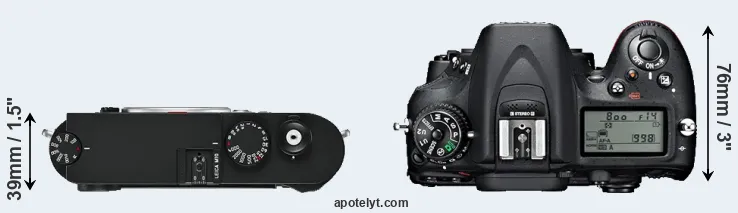 Compare M10 versus D7100 top
