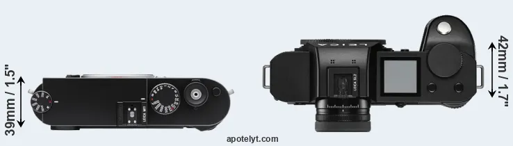Compare M11 versus Leica SL2 top