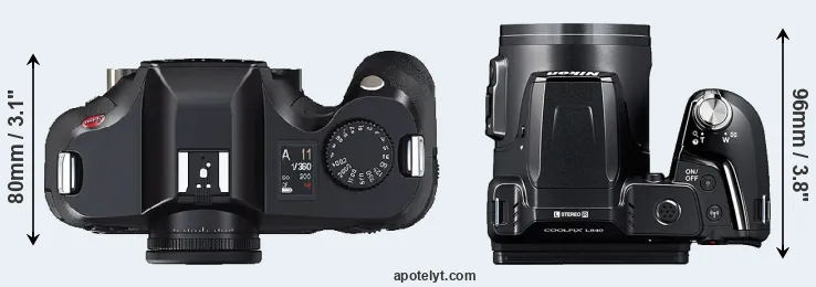 Compare S2 versus L840 top