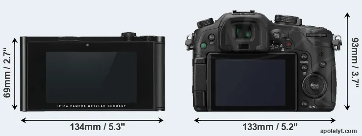 Comparison TL or GH3 rear