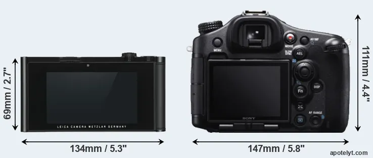 Comparison TL or A99 rear