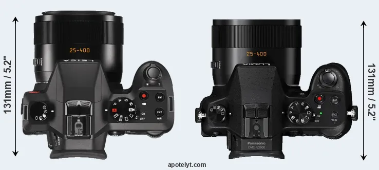 Compare V-LUX Typ 114 versus FZ1000 top