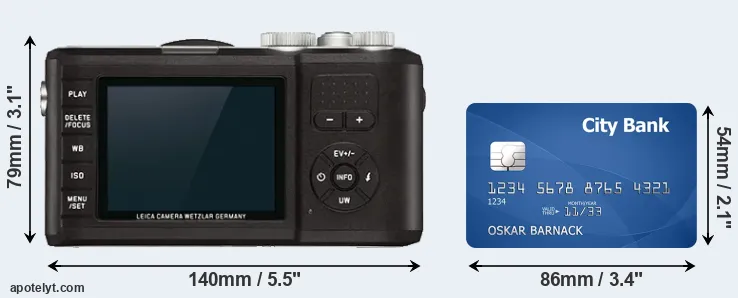 X-U Typ 113 and credit card rear side