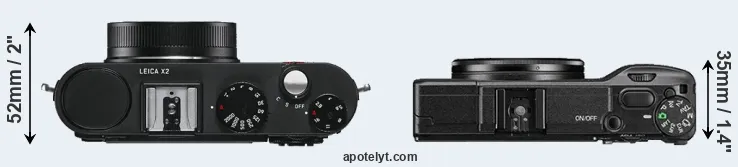 Compare X2 versus GR II top
