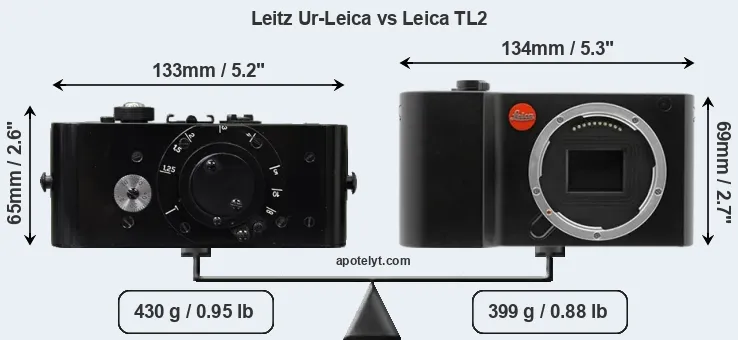 Compare Leitz Ur-Leica vs Leica TL2