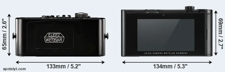 Compare Ur-Leica and TL2 rear