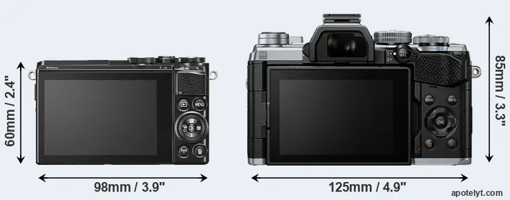 Comparison J5 or E-M5 III rear