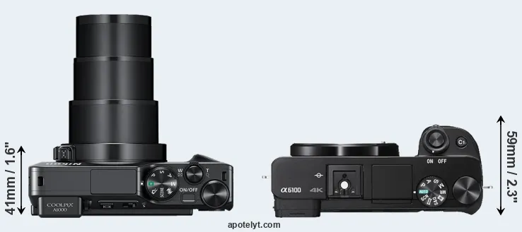 Compare A1000 versus A6100 top
