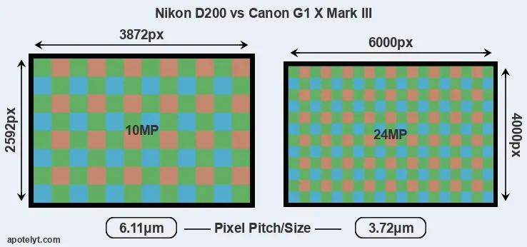 D200 versus G1X Mark III MP