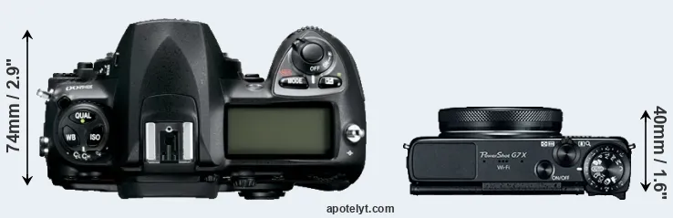 Compare D200 versus G7X top