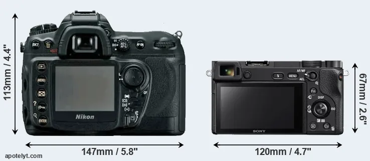 Comparison D200 or A6300 rear