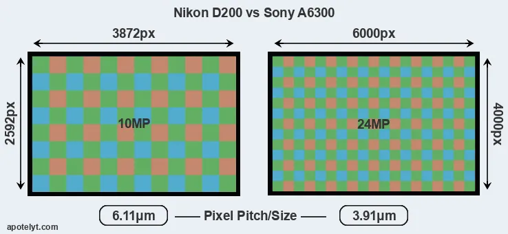 D200 versus A6300 MP