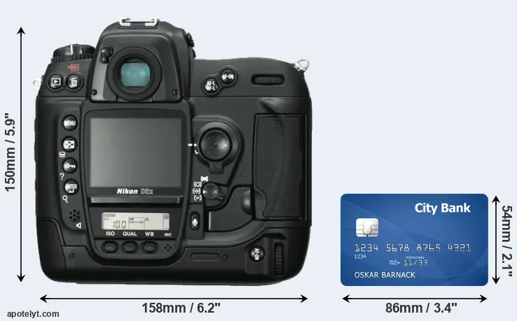 D2X and credit card rear side