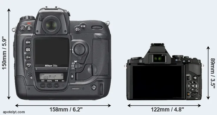 Comparison D2Xs or E-M5 rear