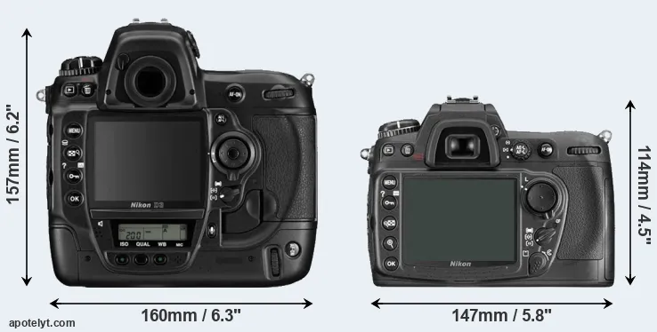 Comparison D3 or D300 rear
