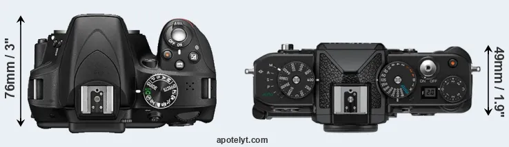 Compare D3300 versus Zf top