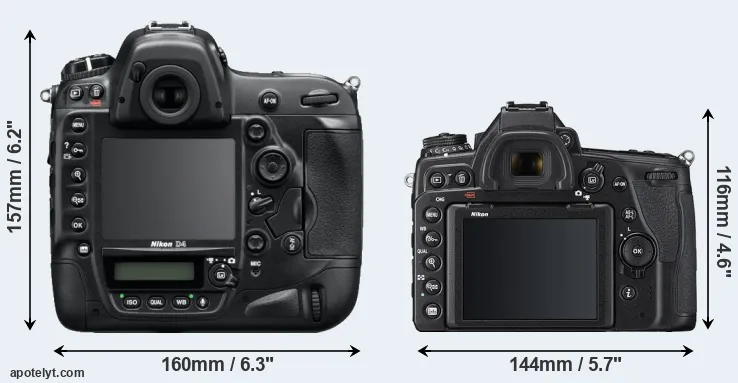 Comparison D4 or D780 rear
