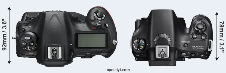 Compare D5 versus A58 top