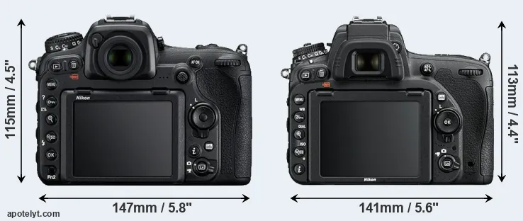 Comparison D500 or D750 rear