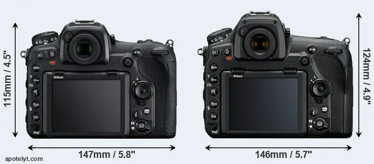 Comparison D500 or D850 rear