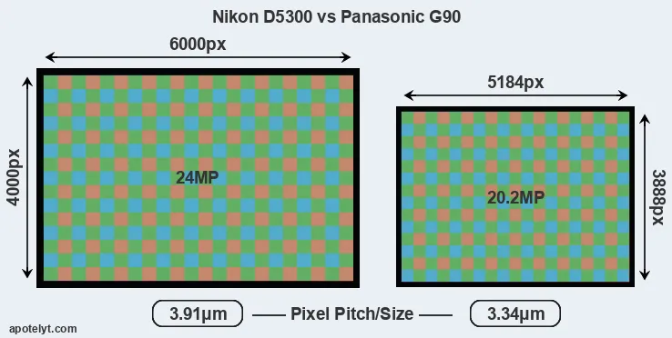 D5300 versus G90 MP